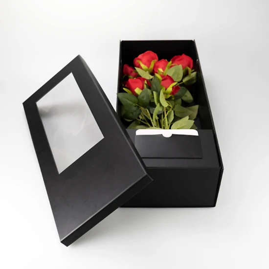 도매 2022 새로운 아이디어 인공 꽃 발렌타인 데이 선물 상자 세트 영원한 