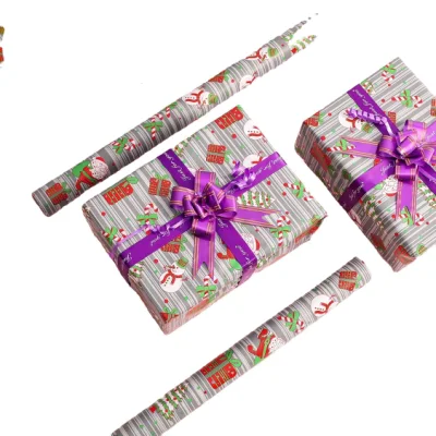 크리스마스 포장지 롤 크래프트 선물 포장지 크래프트 종이 포장 축제 선물