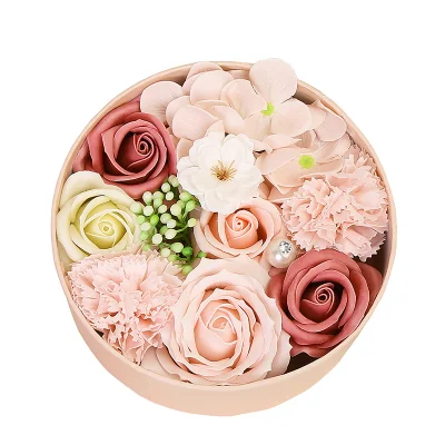 어머니의 날 발렌타인 데이 인공 장미 비누 꽃 선물